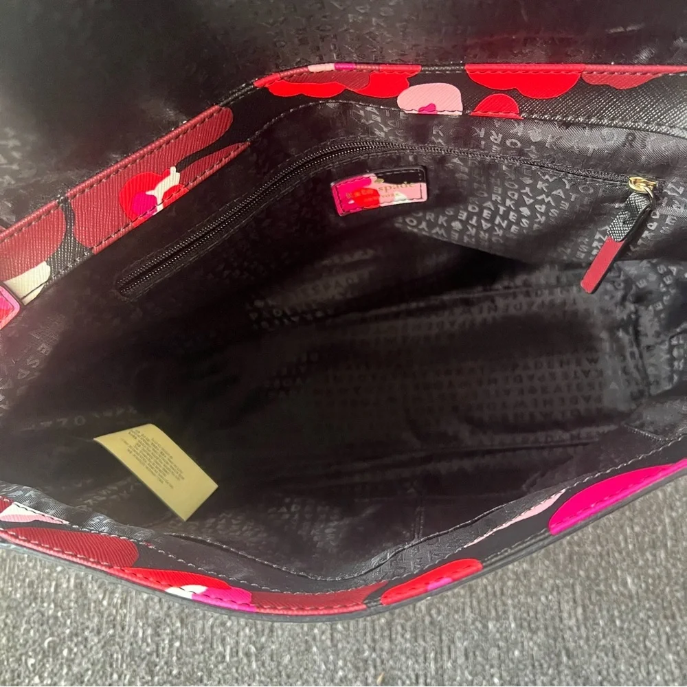 Kate Spade Leather Lilah Laurel Way Wonder Floral Satchel
